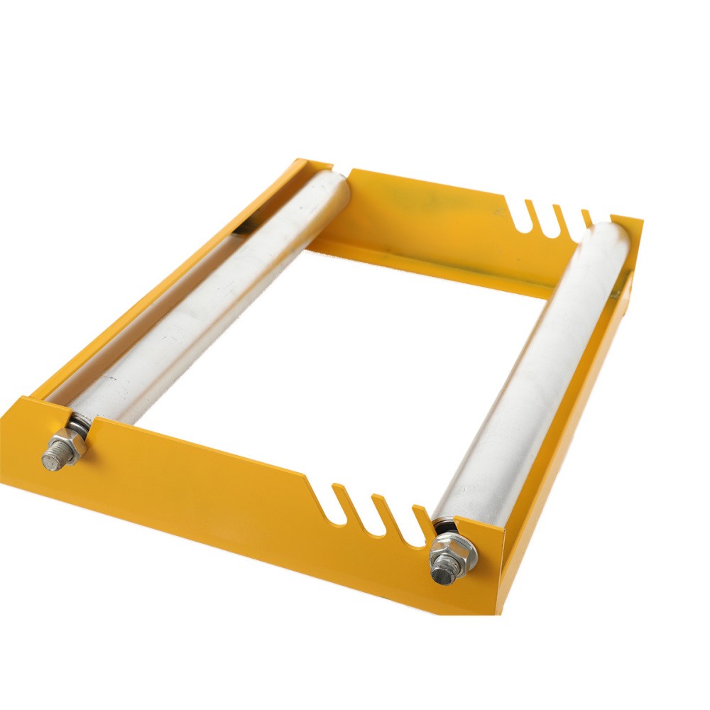 Double Rail Wire Stand for Drum Reel Cable Drum Roller, Heavy Duty Cable Caddy