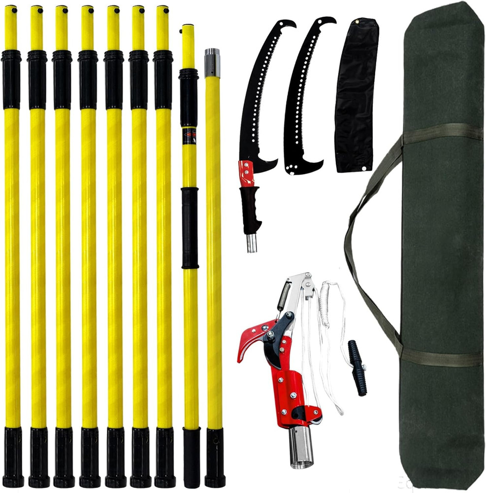 Pole Saws for Tree Trimming, 7.3-30FT Tree Saw with Adjustable Length, Tree Trim