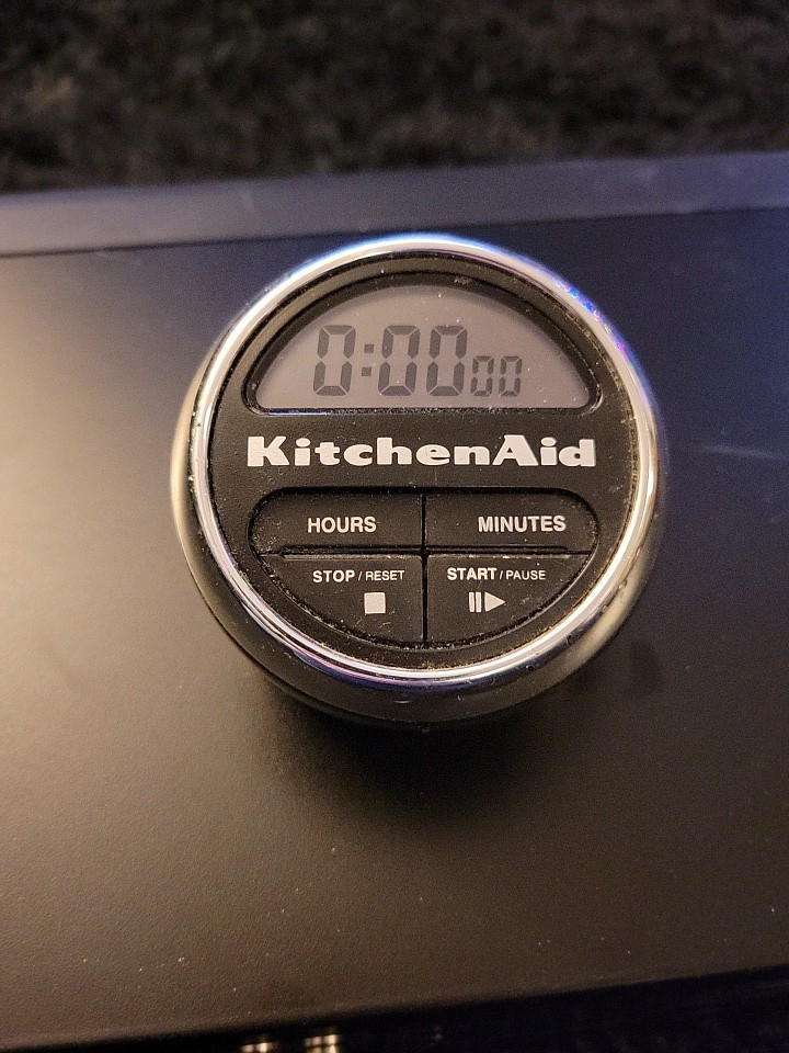KitchenAid Digital Kitchen Timer Easy to Read Cooks Series Black/Chrome