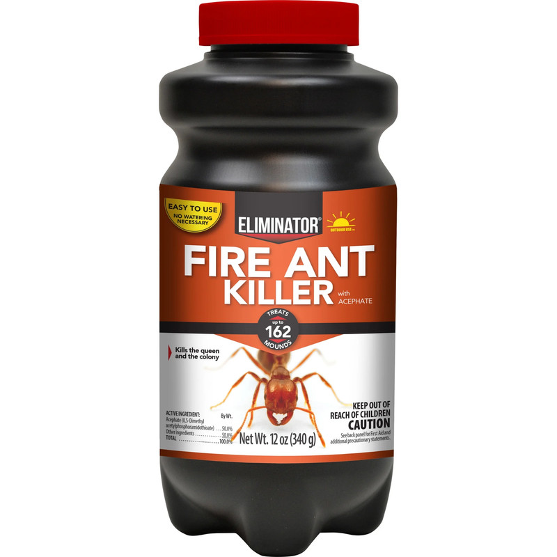 Fire Ant Killer with Acephate , Powder Treatment Pest, 12 Oz. Bottle