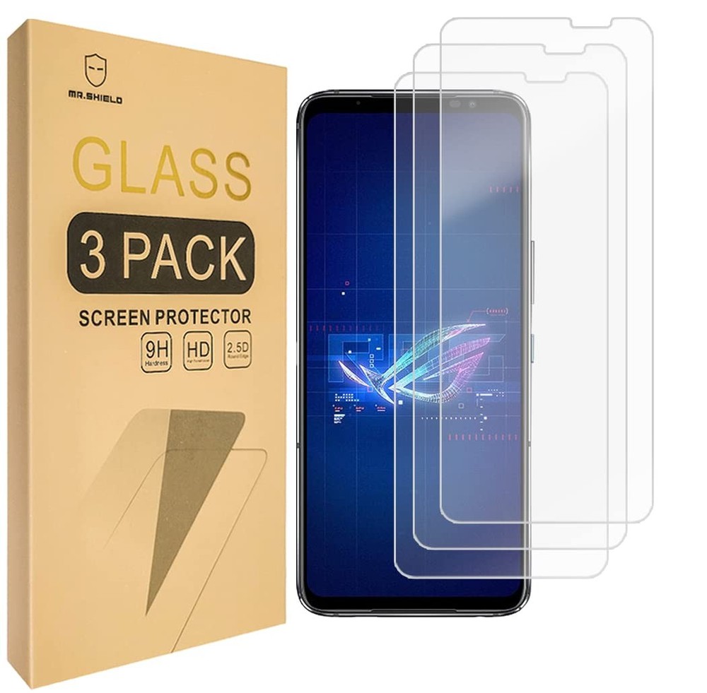 Mr.Shield [3-Pack] Screen Protector For Asus ROG Phone 6 / 6 clear