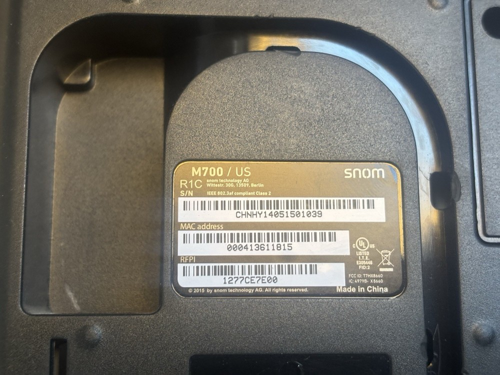 Snom SNO-M700 VoIP Cordless DECT Multi Cell Base Station ONLY