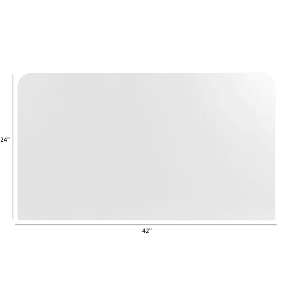 Boss Office Protective Plexiglass Panel 42" W x 24" H X 6MM Thick
