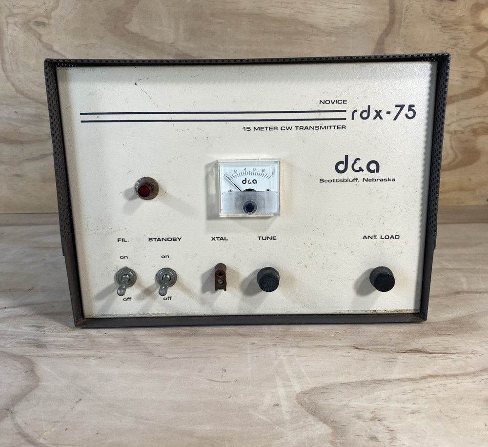 D&A rdx - 75 15 Meter Cw Transmitter Untested/ Turn On