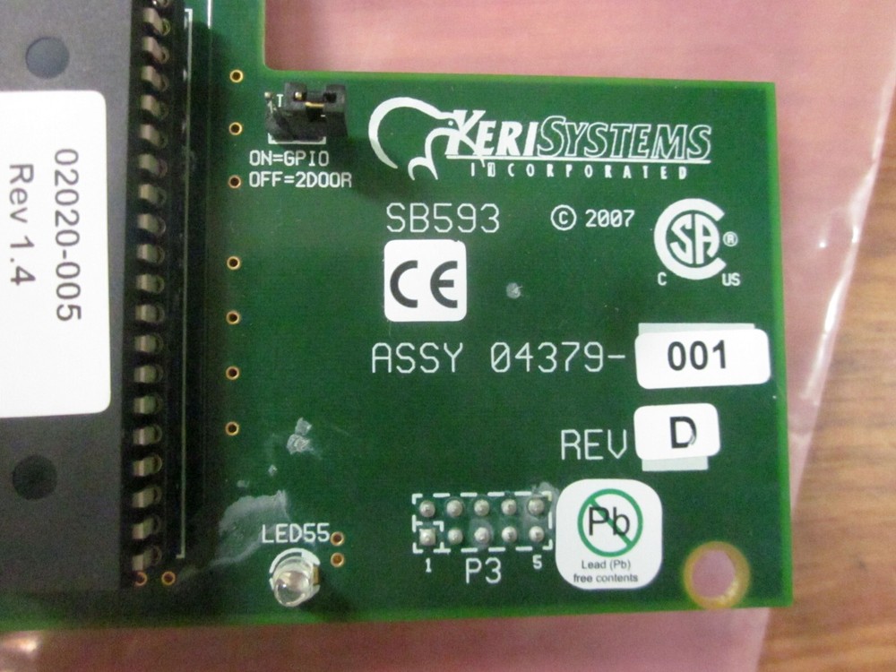 KERI SYSTEMS SB-593-1 SATELLITE BOARD W/Terminal Blocks