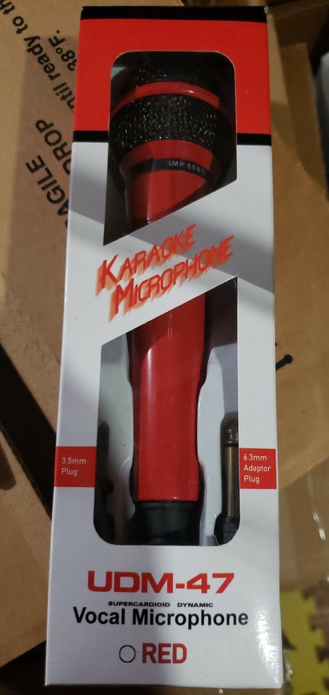 UDM-47 Vocal Karaoke Microphone RED