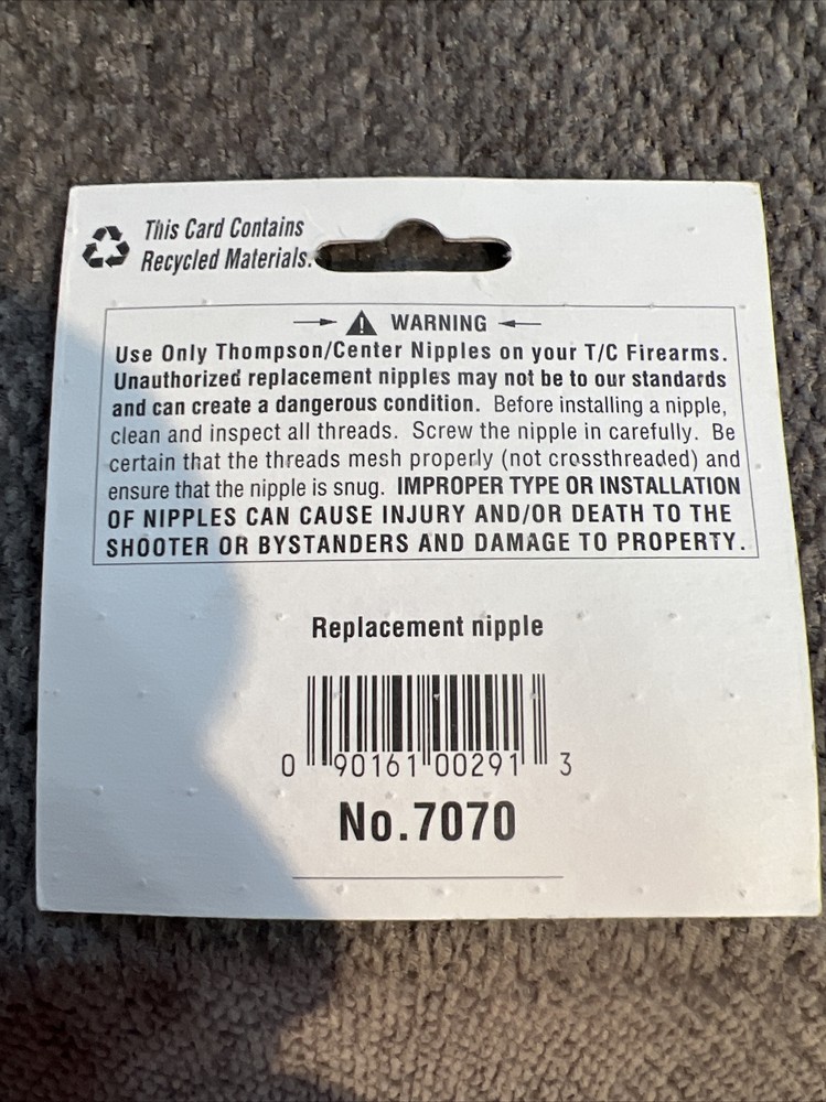Thompson Center Replacement Nipple #7070 (1)