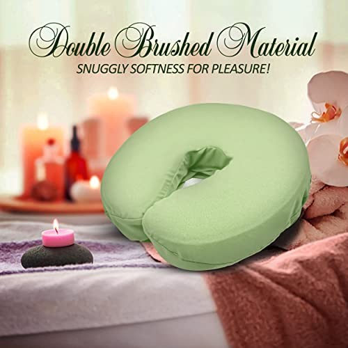 Microfiber Face Rest Cradle Covers - Pieces () 4 Sage Green