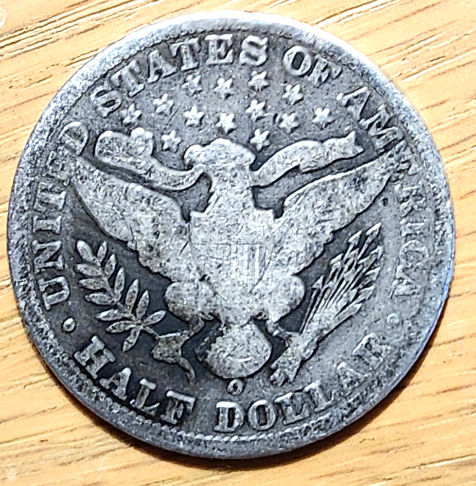 90% SILVER 1899 O BARBER HALF #3