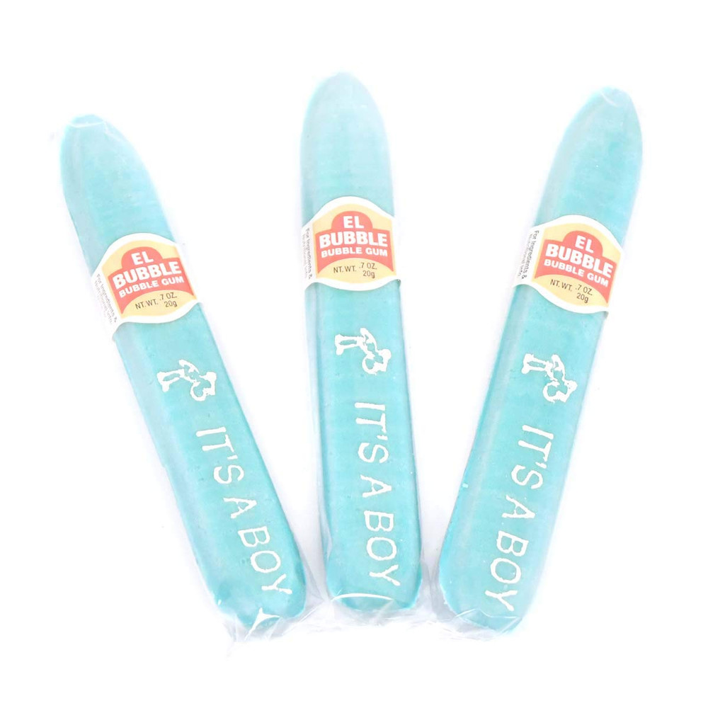 Dubble Bubble It'S a Boy! Blue Bubble Gum Cigars – Individually Wrapped Candy fo