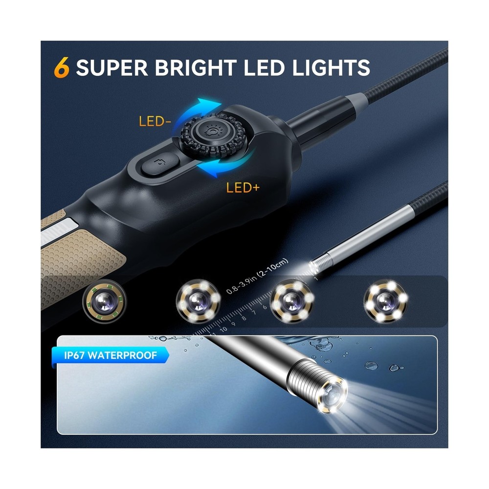 THINKSCAN 689BT Bidirectional OBD2 Scanner Endoscope Camera 3000+ Tests CANFD