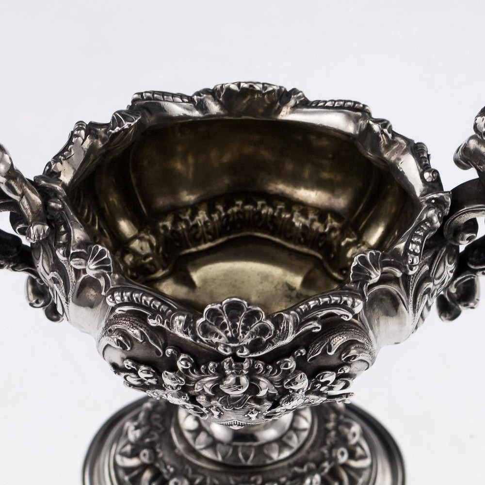 Antique 19thC Victorian Solid Silver MAGNIFICENT Figural Salt Carrington c. 1894