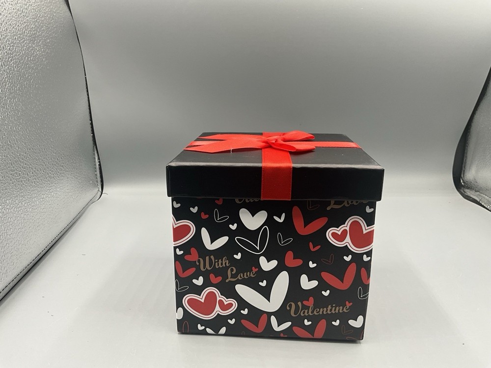 4 Pcs Valentines Nesting Gift Boxes with Lids Holiday Gift Boxes Assorted Siz...