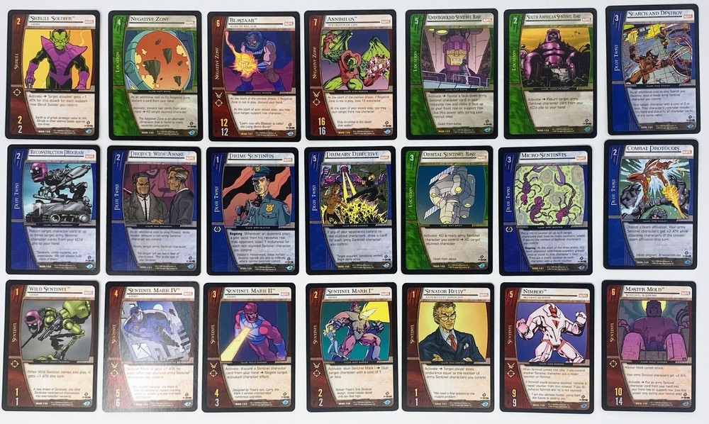Upper Deck Vs System: Marvel Origins Near Complete Set 1st Edition (219/220)