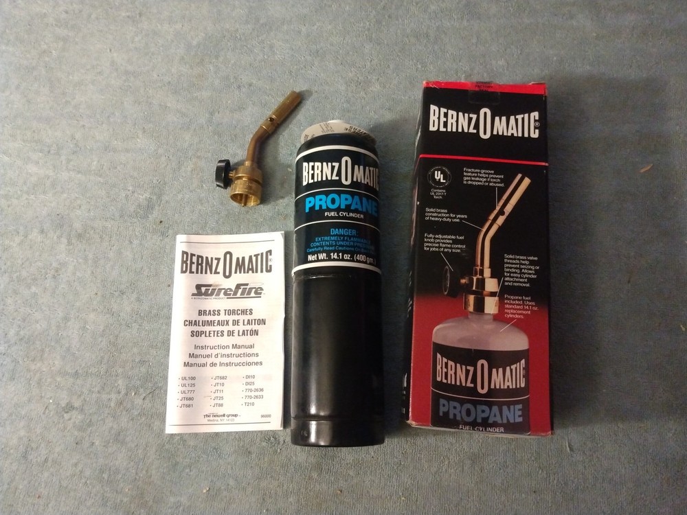 Bernz0matic Solid Brass 2-piece Propane Torch Kit USA 🇺🇸