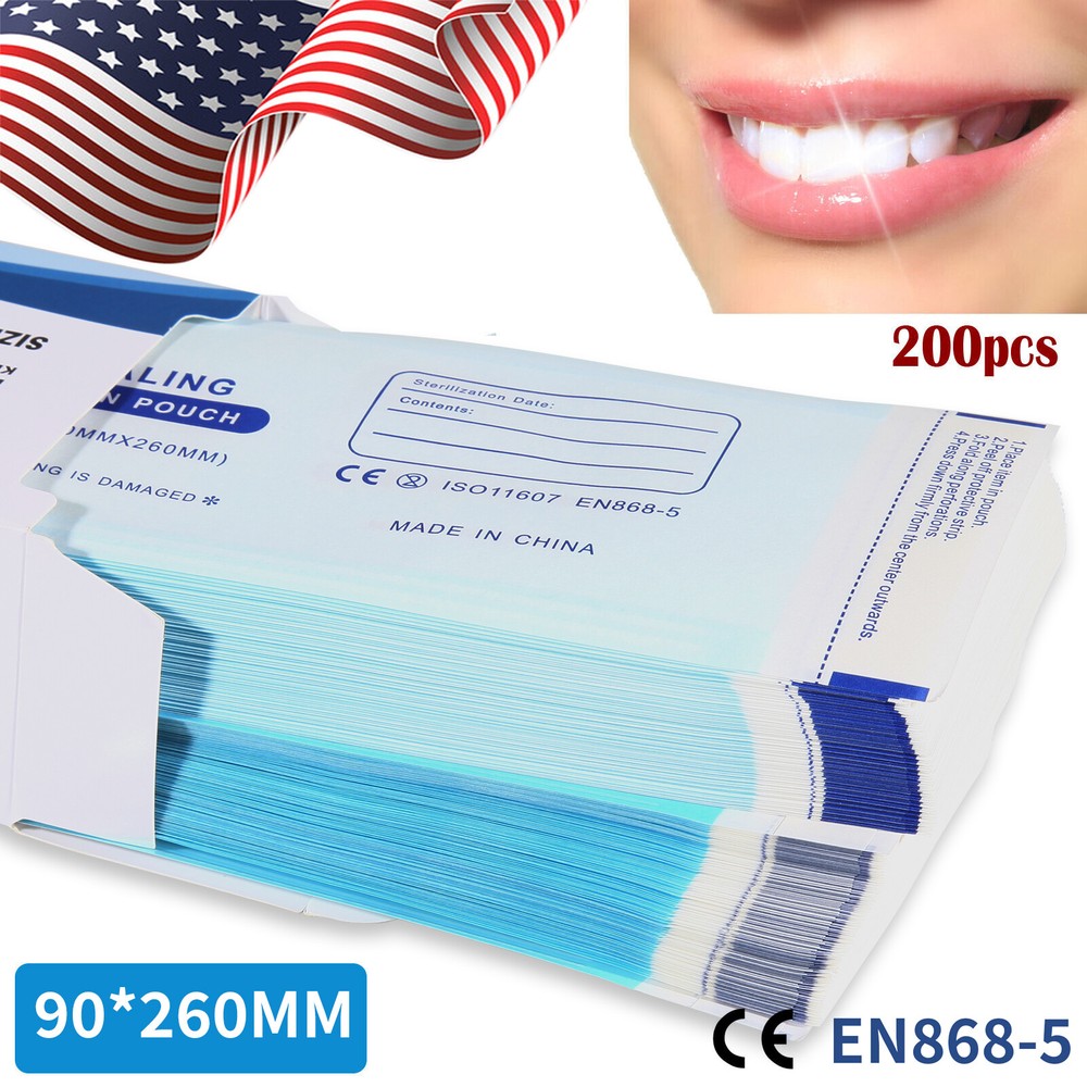 Self-ing Sterilization Pouches 3.5" x 10" 200 Pcs / Box ns