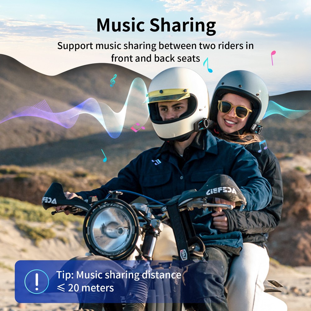 3x FX7 Motorcycle Bluetooth Headset Helmet Intercom 10 Riders Communication MESH