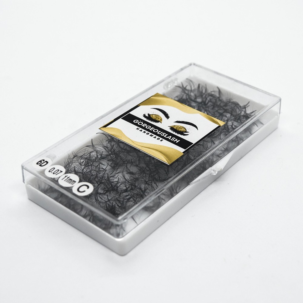 6D Lashes, 1000 fans premade volume eyelash extensions, ready to ship, Handmade!