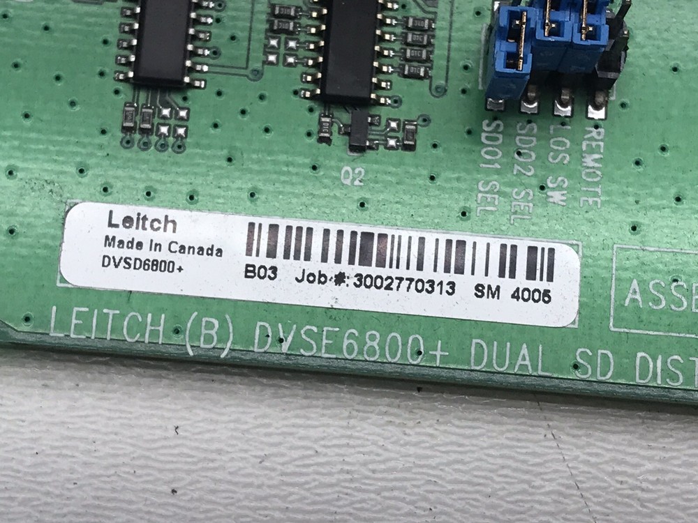 Leitch 6800 Plus FR6802+ w / 1 x DVSD 6800+ module