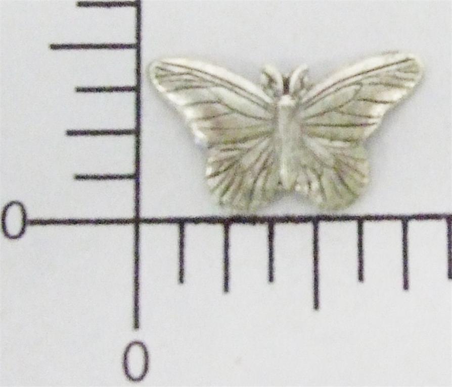 35194      3 Pc  Matte Silver Oxidized Small Victorian Butterfly Jewelry Finding