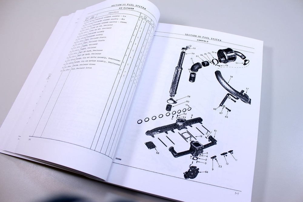 Oliver 770 880 Tractor Parts Assembly Manual Catalog Exploded Views Numbers