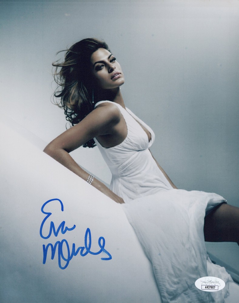Eva Mendes signed 8x10 photo JSA