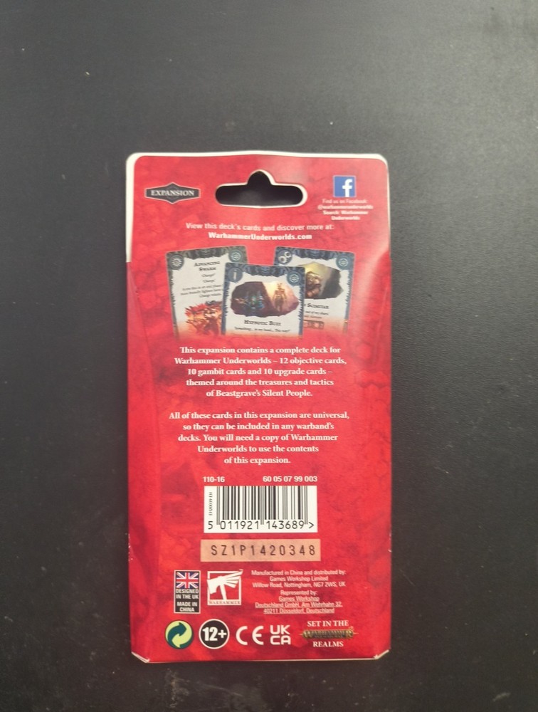 Warhammer Underworlds Direchasm Silent Menace Universal Deck