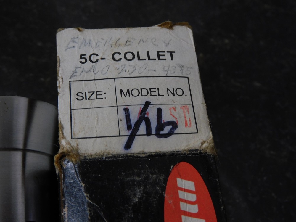 MHC 5C Emergency Collets 1/16" NOS Machinable
