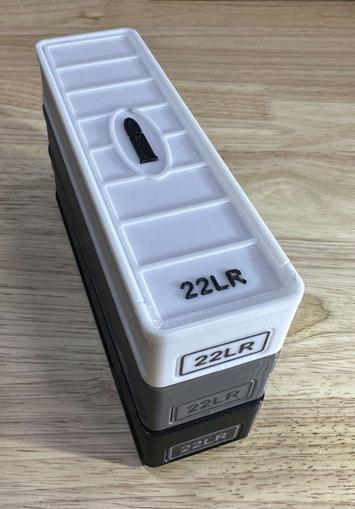 Stackable 22LR Ammo Box 100rd Capacity (3 Pack)