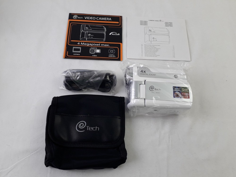e Tech DIG-850XS Video Camera White - UNTESTED F2