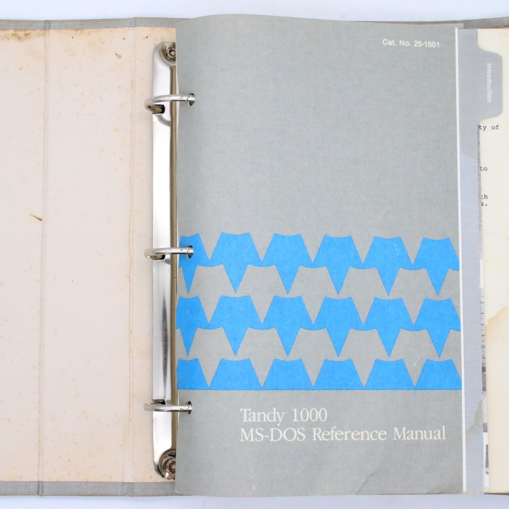 Vintage Tandy 1000 BASIC, MS-DOS, Multiplan Worksheet Reference Manuals, 1983/84