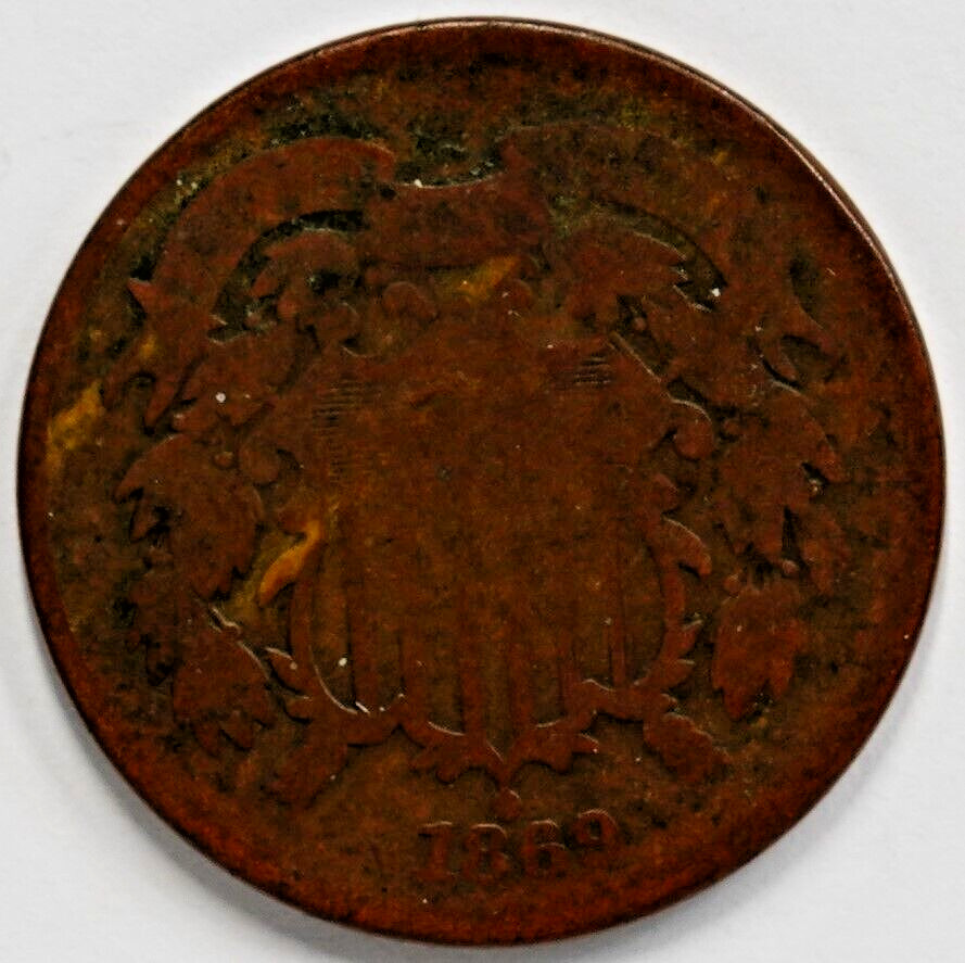 1869 Shield Two Cent Piece