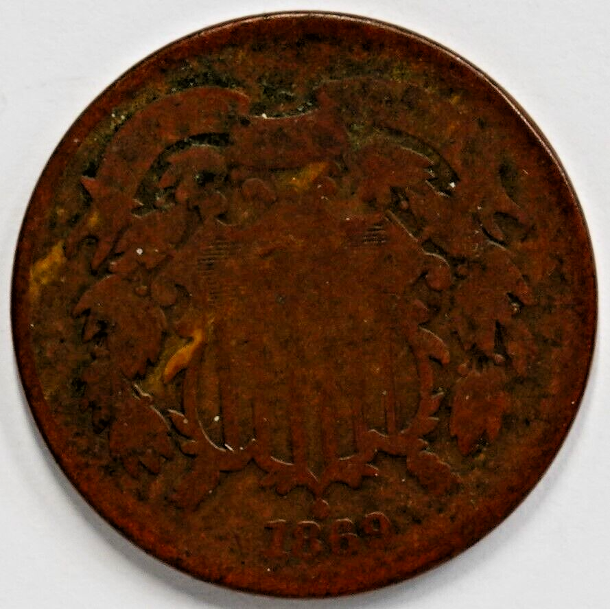1869 Shield Two Cent Piece