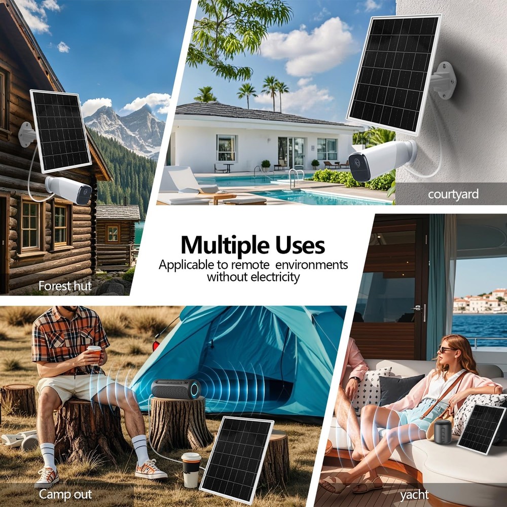 Orayafid Solar Panel for Trail Camera,Game Camera Security Cameras,Built-in R...