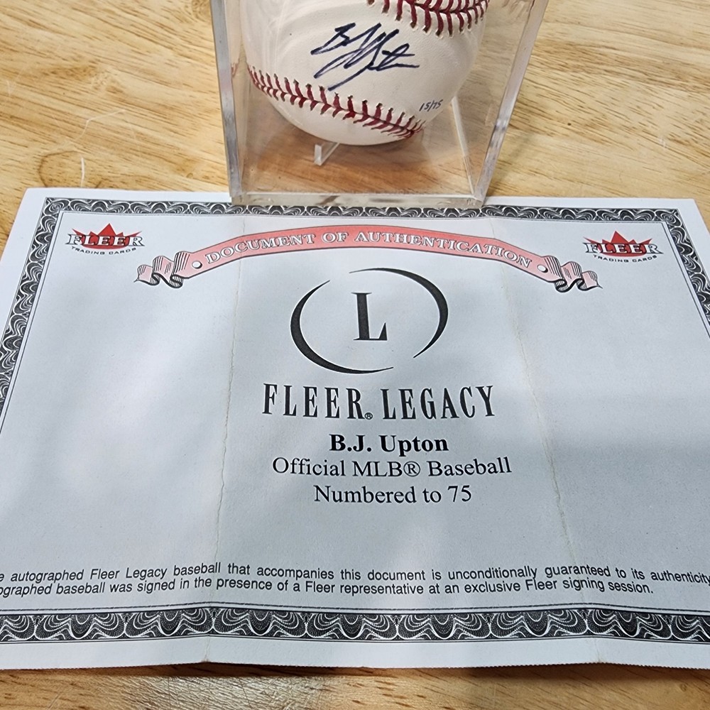 BJ Upton Signed Official Major League Baseball JSA