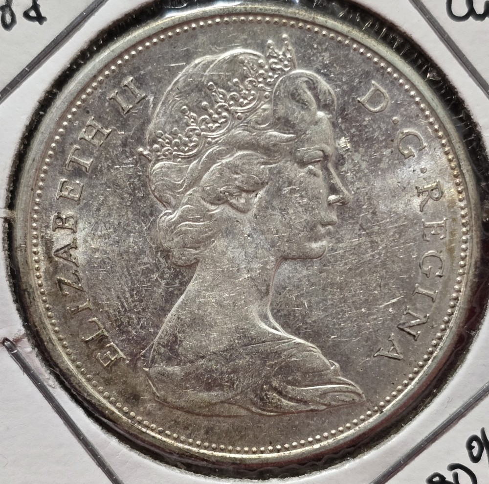 Canadian - Silver - Half Dollar - 1965 - Uncirculated - 80%