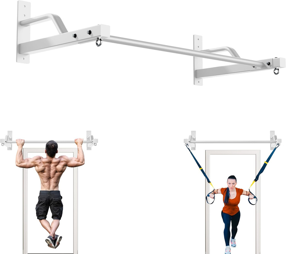 2025 Upgrade Pull up Bar Wall Mounted - 600 Lbs Heavy Duty Strength Training Pul
