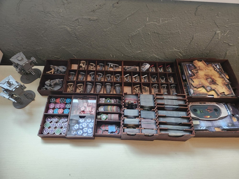 Star Wars Imperial Assault Lot- Base Game W/ Broken Token, Hoth Exp, Shadows Exp