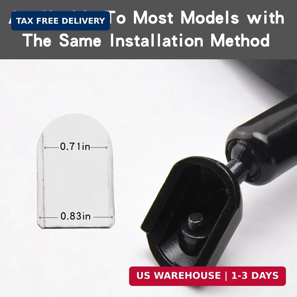 10'' Universal Rear View Mirror, Interior rearview mirror Kit Universal Fit