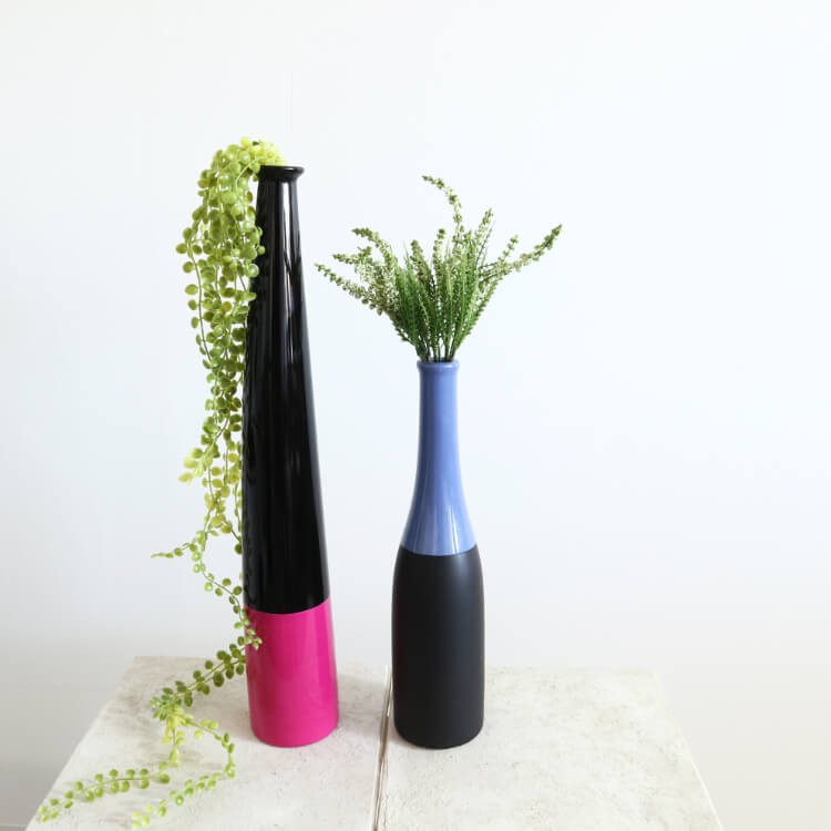 Modern Tall Bud Vase for Entryway Decor, Same-Day Shipping