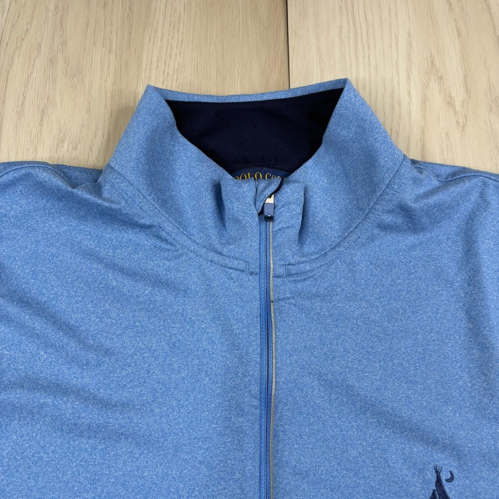 Polo Golf Ralph Lauren Mens Blue Wicking Performance Active Pullover Size XL