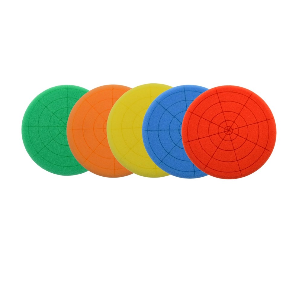 BLINGOBLING 5Pcs 6" Buffing Sponge Pads Kit for Buffer (6 INCH)