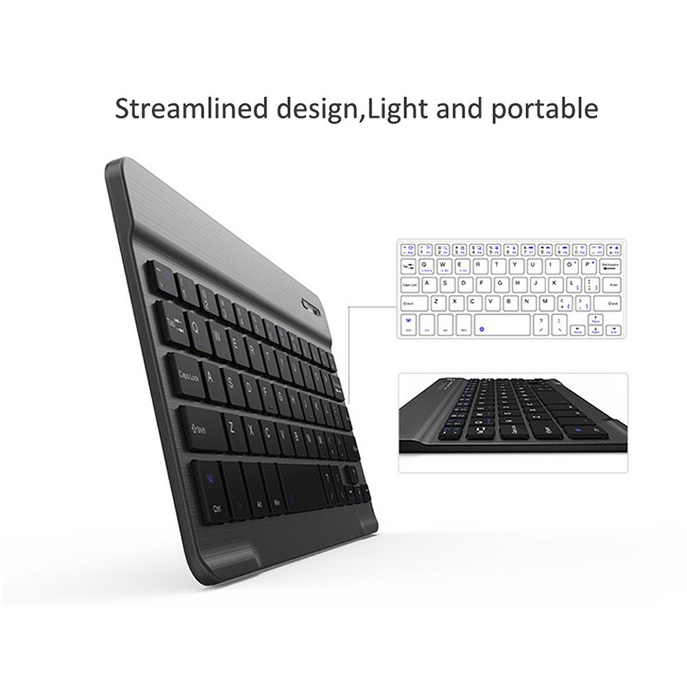 Ultra-Thin Wireless Bluetooth Keyboard For Windows PC Mac iPhone Phone Tablet