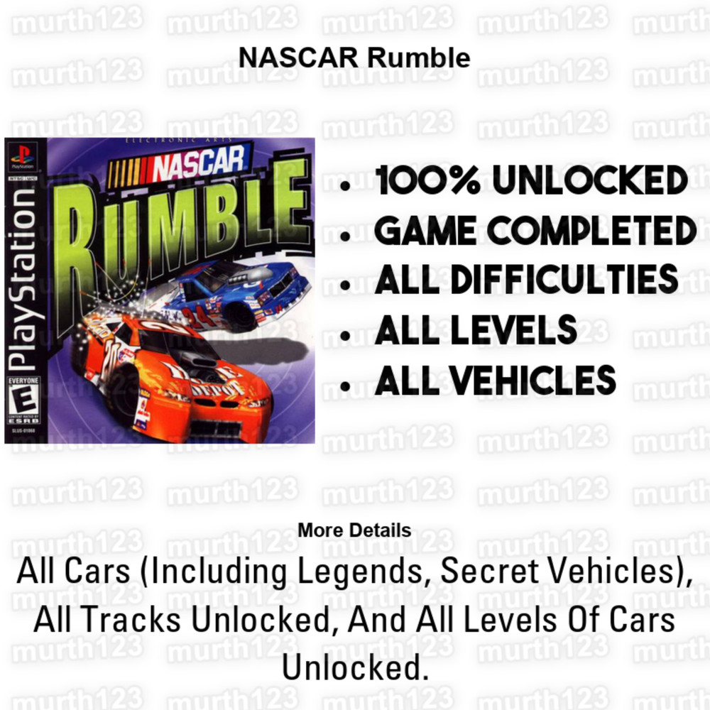 NASCAR Racing PS2 Save Files
