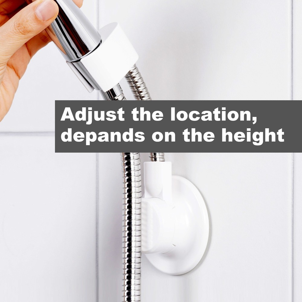 BathBeyond Shower Head Holder - Flexible Shower Head Holder Adjustable