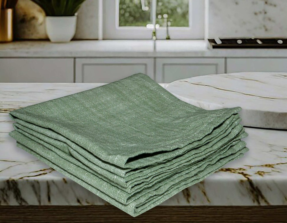 100% Cotton Chambray Dish Cloth, Ultra Soft Absorbent Quick Drying Solid Dish...