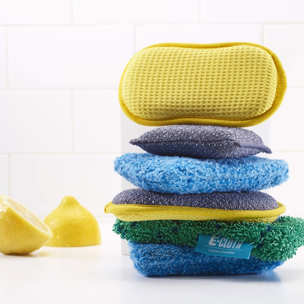 E-Cloth Kitchen Dynamo, Premium Microfiber Non-Scratch Kitchen Dish Scrubber ...
