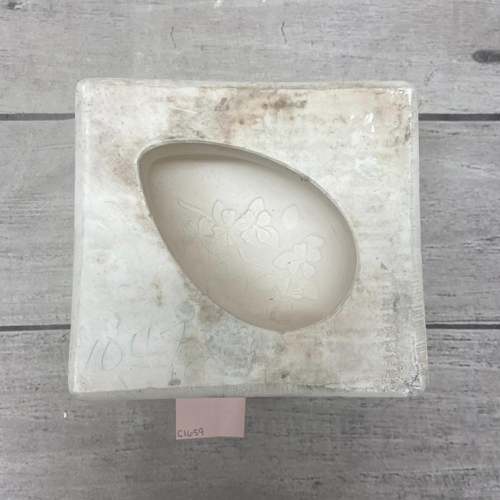 Vintage 1975 Bell Mold Ceramic Casting Mold Easter Egg #1047