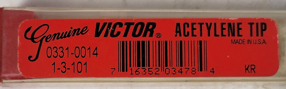 Victor 1-3-101 Acetylene Cutting Torch Tip