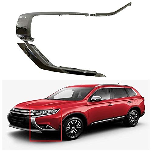 LH Front Bumper Upper Chrome Trim Molding Strip Replacement for Outlander